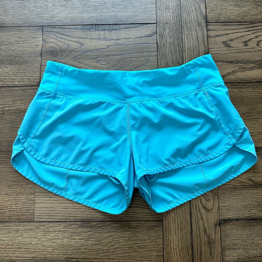 Lululemon Run Speed Shorts, Size 6, Blue